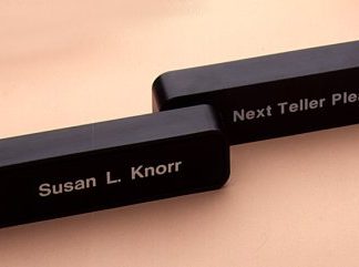 Counter Mount Teller Sign, with new FDIC or NCUA Logo